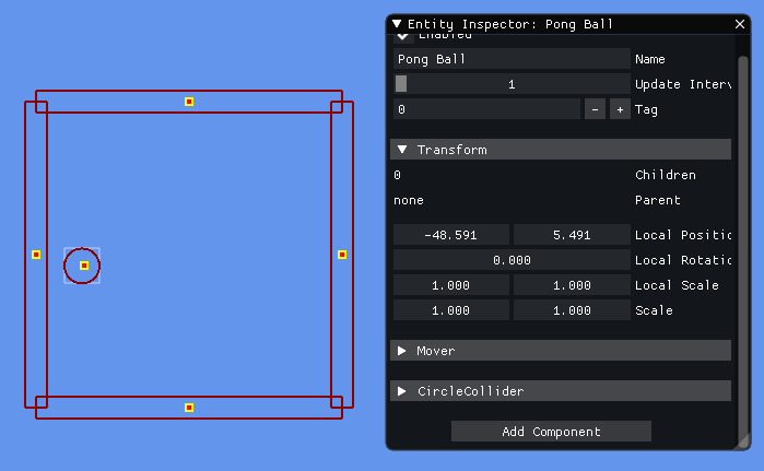 Pongball example